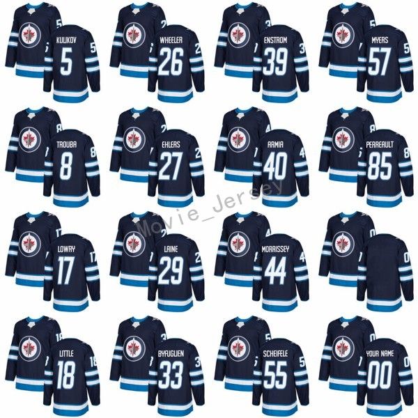 

2018 New Style 44 Josh Morrissey Jersey Winnipeg Jets 40 Joel Armia 57 Tyler Myers 39 Toby Enstrom Jerseys Custom 5 Dmitry Kulikov Blue