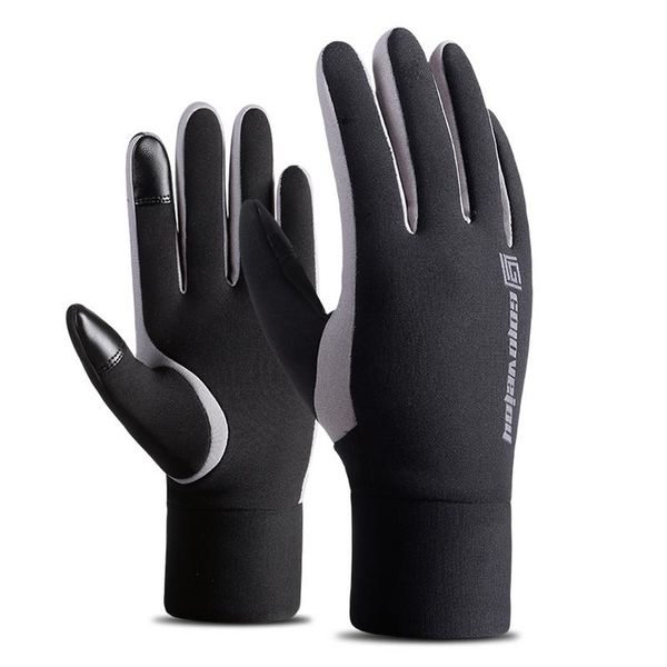

outdoor thickened touch screen full-fingered waterproof windproof warmer fleece-lined gloves for riding skiing snowboard gloves
