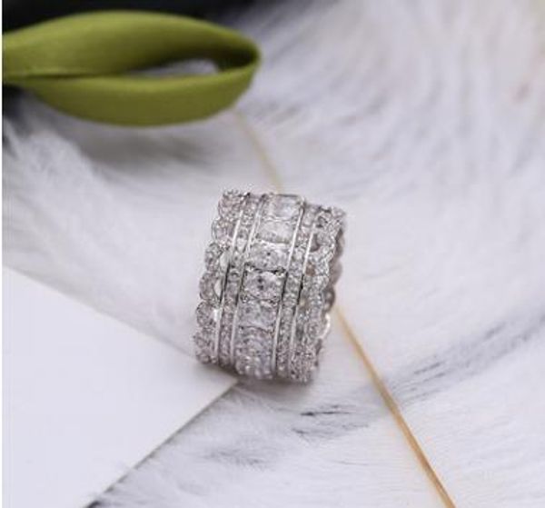 

european and american lace openwork silver lace index finger wide ring temperament wild female fashion accessories