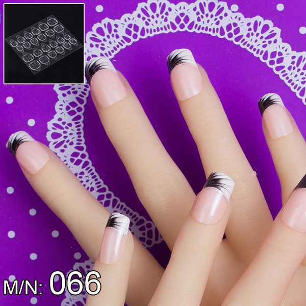 

jq 24 pcs nail art tips in 1 box with nail adhesive glue tape press on false tips full cover fake faux ongles jq066, Red;gold