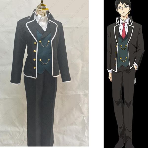 

anime kishuku gakkou no juliet maru chizuru school uniform cosplay costume, Black