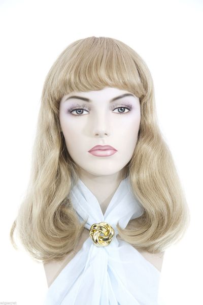 

fashion blond long synthetic women's wavy hair wigs cos, Black;brown