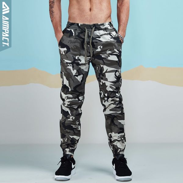 

aimpact camo pants for men cotton chino jogger pants man fitted trace twill sweatpants male camouflage outdoor trousers am5014, Black