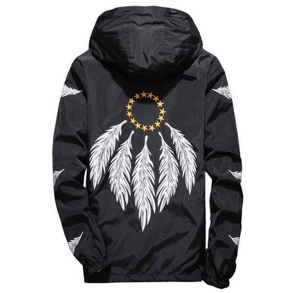 

перо windjacket ветровки летние тонкие легкие куртки азиатский размер m-7xl, Black;brown
