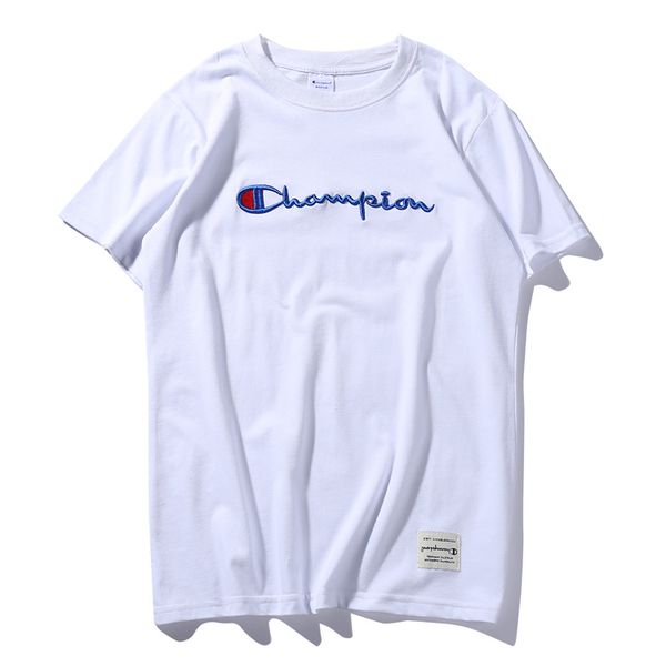 

Футболка Champ C Мужские и женские пары O-образным вырезом Play Love Heart Футболка Letter Sportwea