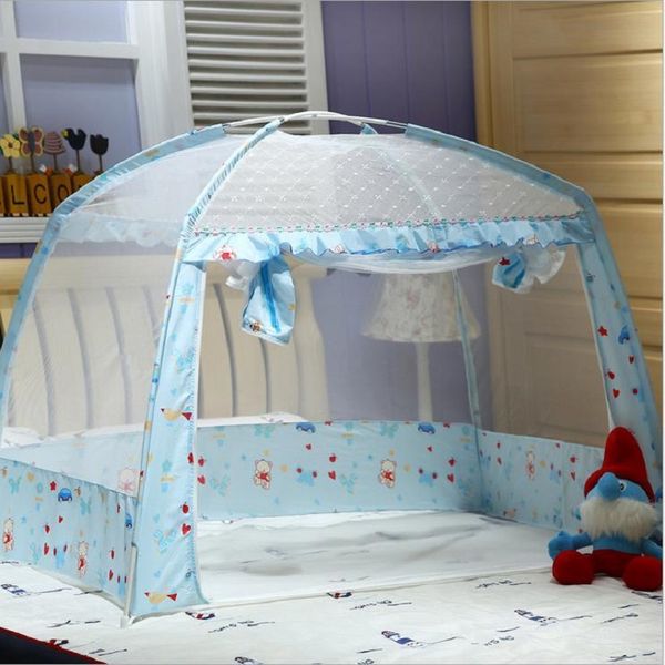 

summer floding baby bed canopy mosquito netting mesh cover portable infant crib mosquito net travel zipper door beds tent