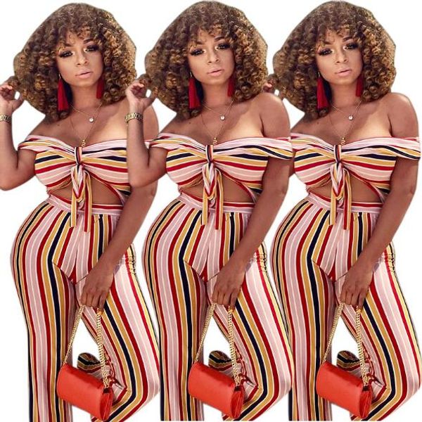 

m7549 горячая полоса завернутый галстук ремень широкие ноги комбинезон 2018 европейский и американский женская одежда плотно облегающие из д, Black;white