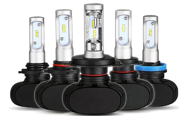 

car led headlights s1 head lamp h1 h3 h7 near and far light super bright lamp h8 h9 h11 20pcs
