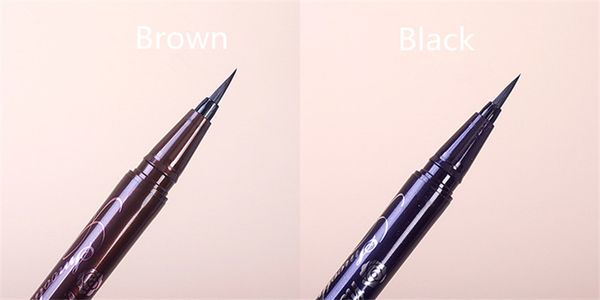 

japan brand kissme thin liquid eyeliner pencil black brown color 2018