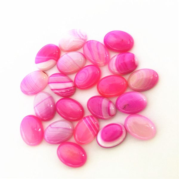 

new 2018 oval natural stone cabochons beads rose red agates onyx for handmade jewelry pendants rings making 18*13mm for women, Black