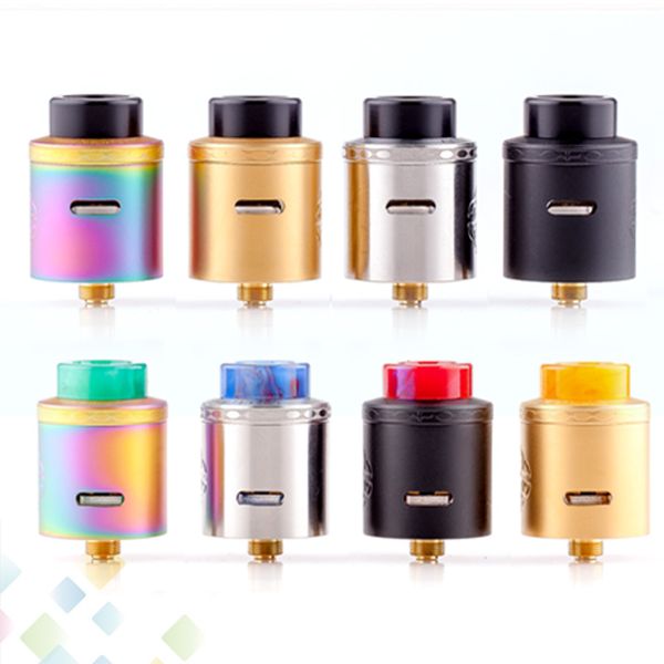 

Authentic Hellvape Aequitas BF RDA 24mm Diameter 2 options for airflow by flipping the barrel E Cigarette Atomizer 5 Colors DHL Free