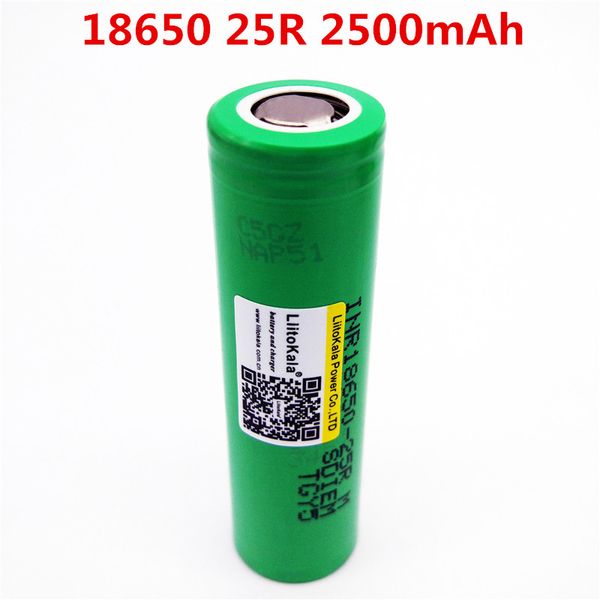 25R wiederaufladbarer Li-Ionen-Akku mit hoher Kapazität, 3,6 V, 18650, 2500 mAh, INR18650-25R, Spielzeug-Taschenlampen-Werkzeuge