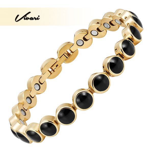 

vivari luxury women bracelet chain 23pcs resin beads bracelets&bangles for women girls party trinket summer jewelry gifts, Black