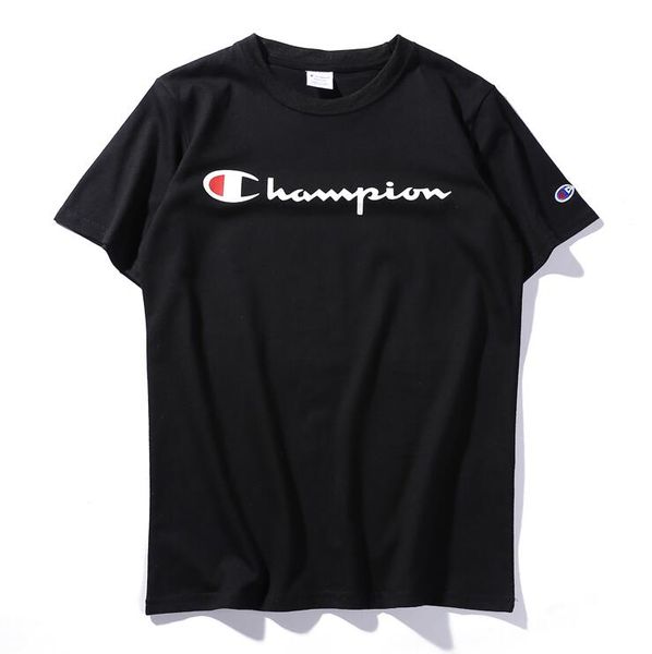 

2018 Летний новый тренд дикий свободные футболки классический Письмо печати мужской женский пара повседневная с коротким рукавом бесплатная доставка