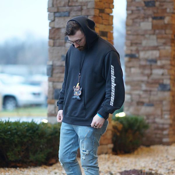 

18SS SEASON5 Calabasasas вышивка толстовки Kanye West Old School мода хип-хоп спорт Мужчины Женщины па