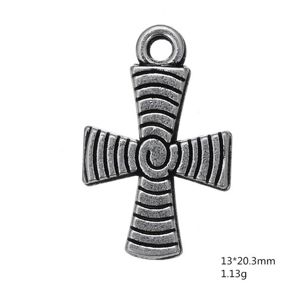 

2021 religious cross charms for bracelets other customized jewelry, Bronze;silver