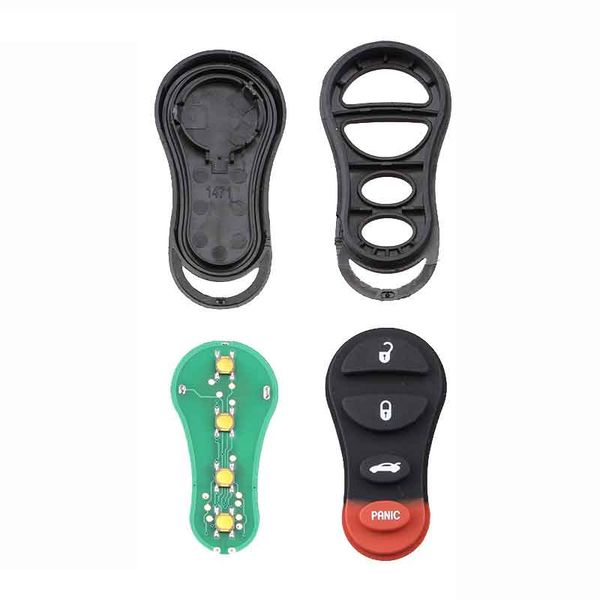

3/4 button 315mhz fccid replacement entry remote car key fob for jeep dodge chrysler