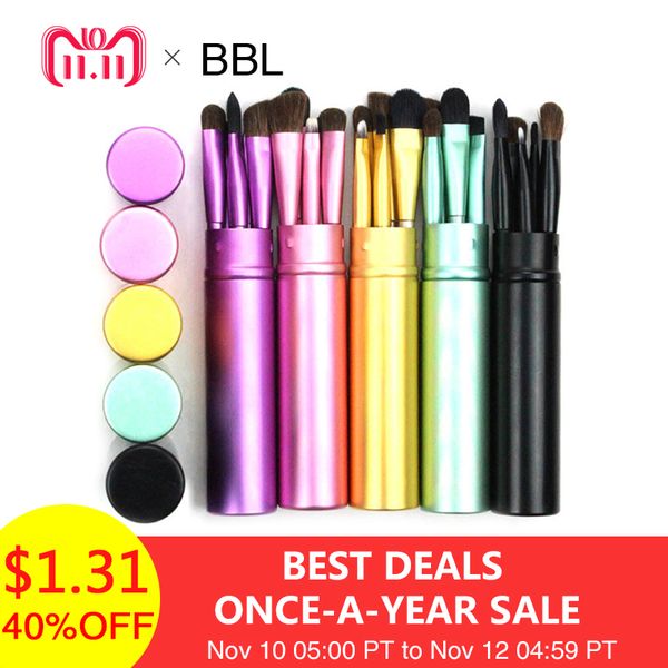 

Bbl 5pc travel portable mini eye makeup bru he et real eye hadow eyeliner eyebrow bru h lip make up bru he kit profe ional d18110902