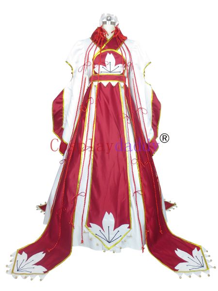 

tsubasa reservoir chronicle cosplay sakura red dress costume h008, Black