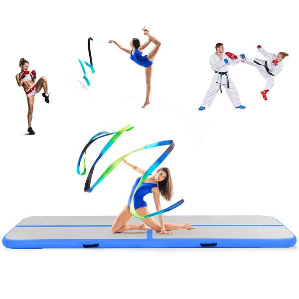 

5m inflatable gymnastics tumbling air tracker equipment mats - for cheerleading, gymastics training, beach, water