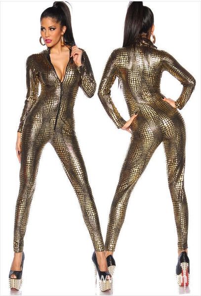 

women's jumpsuit lingerie teddy pvc faux leather bodysuit clubwear -2xl #t78, Red;black