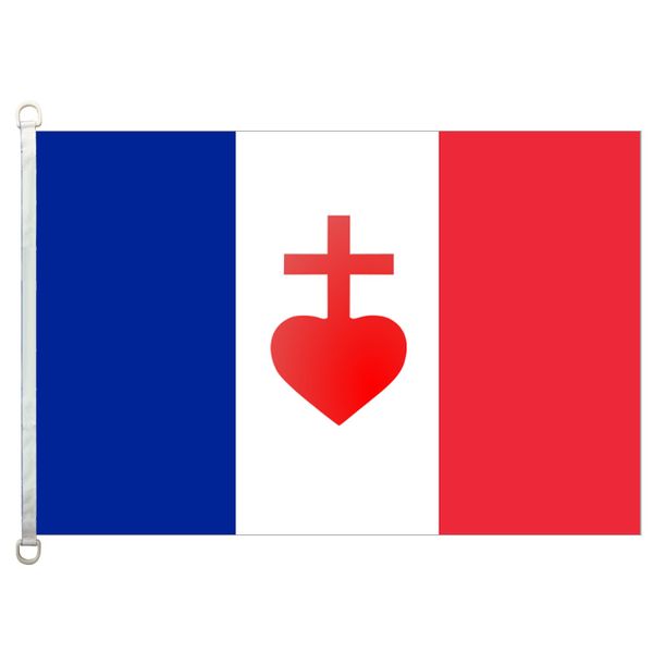 

хороший флаг]франция кер сакре флаги баннер 3x5ft-90x150cm 100% полиэстер флаги стран, 110gsm деформация трикотажные ткани открытый флаг