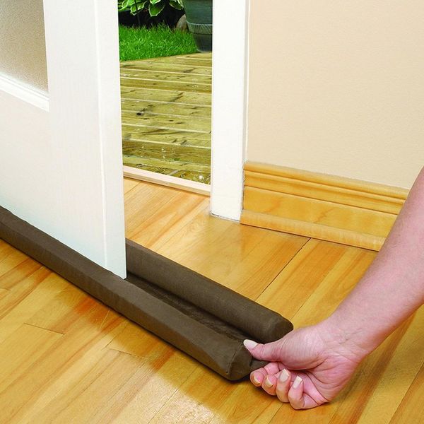 

twin door draft dodger guard ser energy saving protector doorshome decor