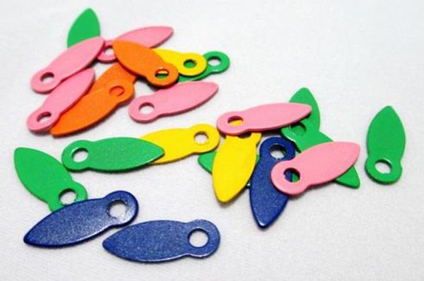 

200pcs 6*16.5mm rotating buttons mix color scrapbooking latches brads locks anchors p frame paper embellishment diy