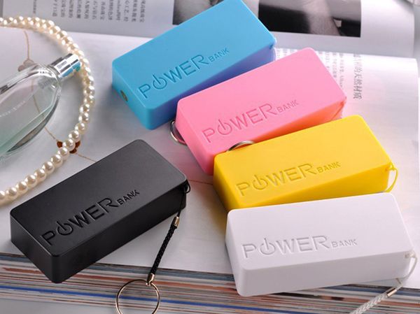

5600mah 18650 usb power bank battery charger case diy box for iphone sumsang smartphone cellphone factory price box cell phone power banks