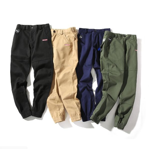 

2018 new mens casual jogger harem pants male cotton hip hop loose track trousers, Black