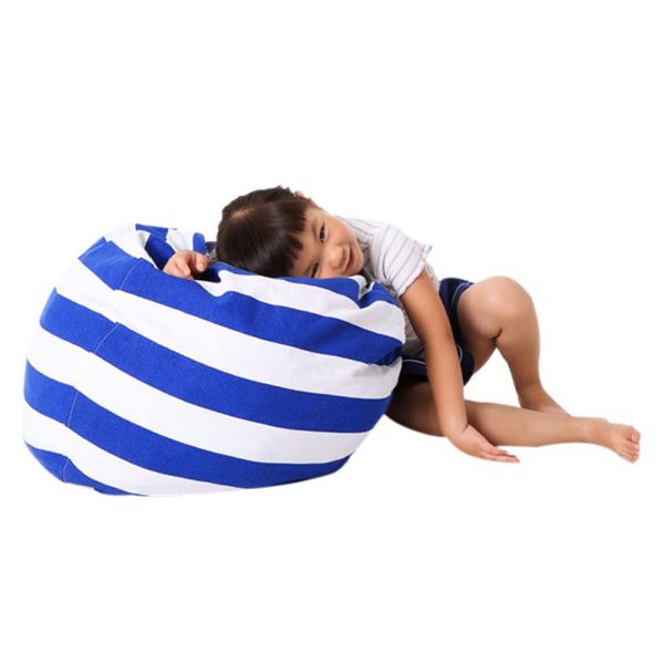 

modern creative storage stuffed animal storage bean bag chair portable kids toy bag & play mat clothes organizer tool