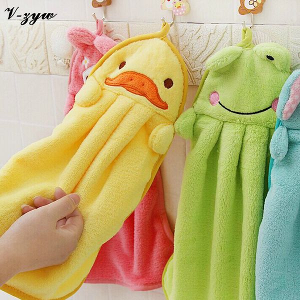 

cute animal coral velvet kids children cartoon absorbent hand dry towel lovely towel for kitchen bathroom use ys055