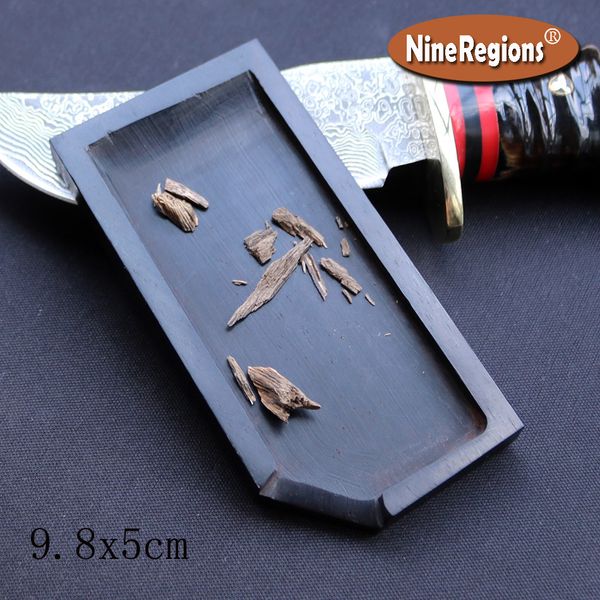 

9.8x5cm rectangle ebony african rosewood tray for cuing agilawood incense burner tools small wood plate