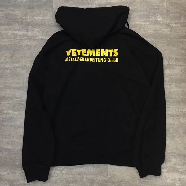 

Лучшая версия высокое качество новая мода Vetements толстовка Мужчины Женщины высоки