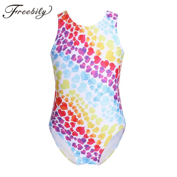 

teen girls sleeveless colorful sweetheart printed ballet dance gymnastics leotard jumpsuit for kids costumes tutu bodysuit, Black;red