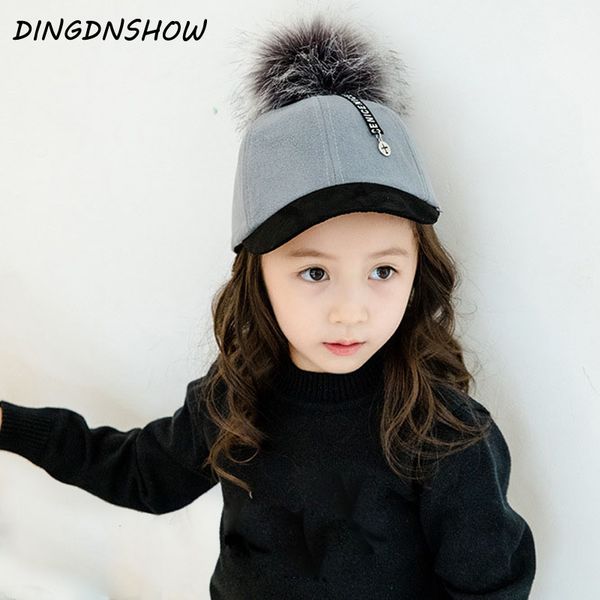 

dingdnshow] 2018 new arrival baseball cap cotton warm winter cap kids vintage hip hop snapbacks hat for boys and girls, Blue;gray