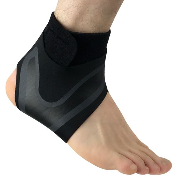 

*new 1 pcs pressurizable ankle support foot sleeve anti sprain protect heel adjustable basketball football taekwondo fitness br*, Blue;black