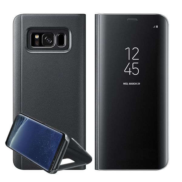 

2018 new arrival for samsung suitcase eletroplating mirror mobile phone shell for samsung galaxy note 8 case flip phone case
