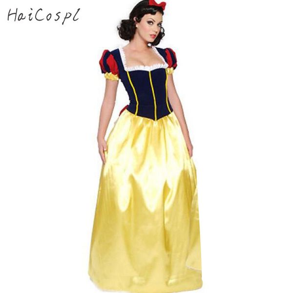 

plus size snow white costume purim carnival halloween costumes for women fairy tale princess cosplay female long dress, Black;red
