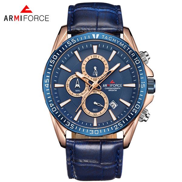 

armiforce relogio masculino chronograph sports men watch army date quartz men wrist watch reloj hombre, Slivery;brown