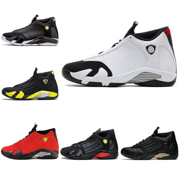 

14 14s men basketball shoes graphite doernbecher black red candy cane toe red mens trainers sports sneakers size 40-47