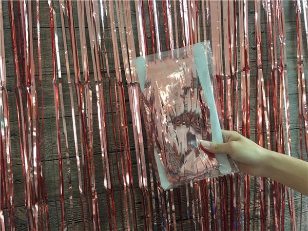 2019 1x2m Rose Gold Foil Fringe Curtain Tinsel String Shiny Shimmer Party Wedding Birthday Door Decoration Photo Booth Backdrop From Amy053011 4 66