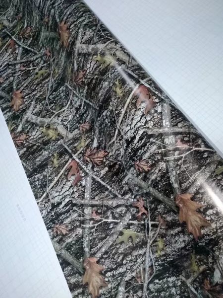 Matte Gloss Realtree Camo vinil envoltório de adesivo Mossy Oak Tree Folha Camouflage Car Enrole TRUCK CAMO ÁRVORE DE IMPRESSÃO 1,52 x10m / 20m / 30m / Roll