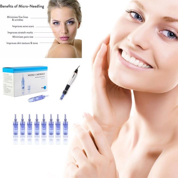 

1/3/5/7/9/12/36/42/nano pin micro needles auto dr. pen for skin stamp derma pen a1 needle cartridges