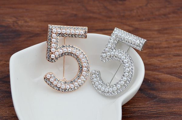 

2018 ТОП Марка ювелирные изделия мода цифровой брошь стиль роскошные позолоченные