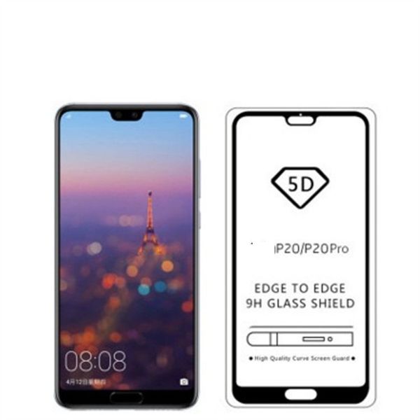 

Полное покрытие 6d закаленное стекло протектор экрана AB клей край к краю для HUAWEI P20