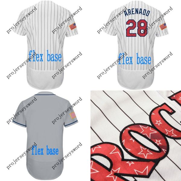 

2018 Stars & Stripes Colorado Jersey Mens 5 Carlos Gonzalez 19 Charlie Blackmon 27 Trevor Story Ian Desmond Nolan Arenado Baseball Jerseys