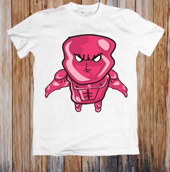 

jelly man funny t-shirt, White;black