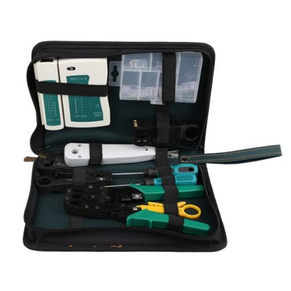 PROMOÇÃO de Freeshipping! 11 em 1 kit de ferramentas de reparo de manutenção de computador de rede profissional