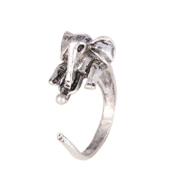 

animal rings for womens antique silver vintage handmade elephant wrap ring fine jewelry gift for womens